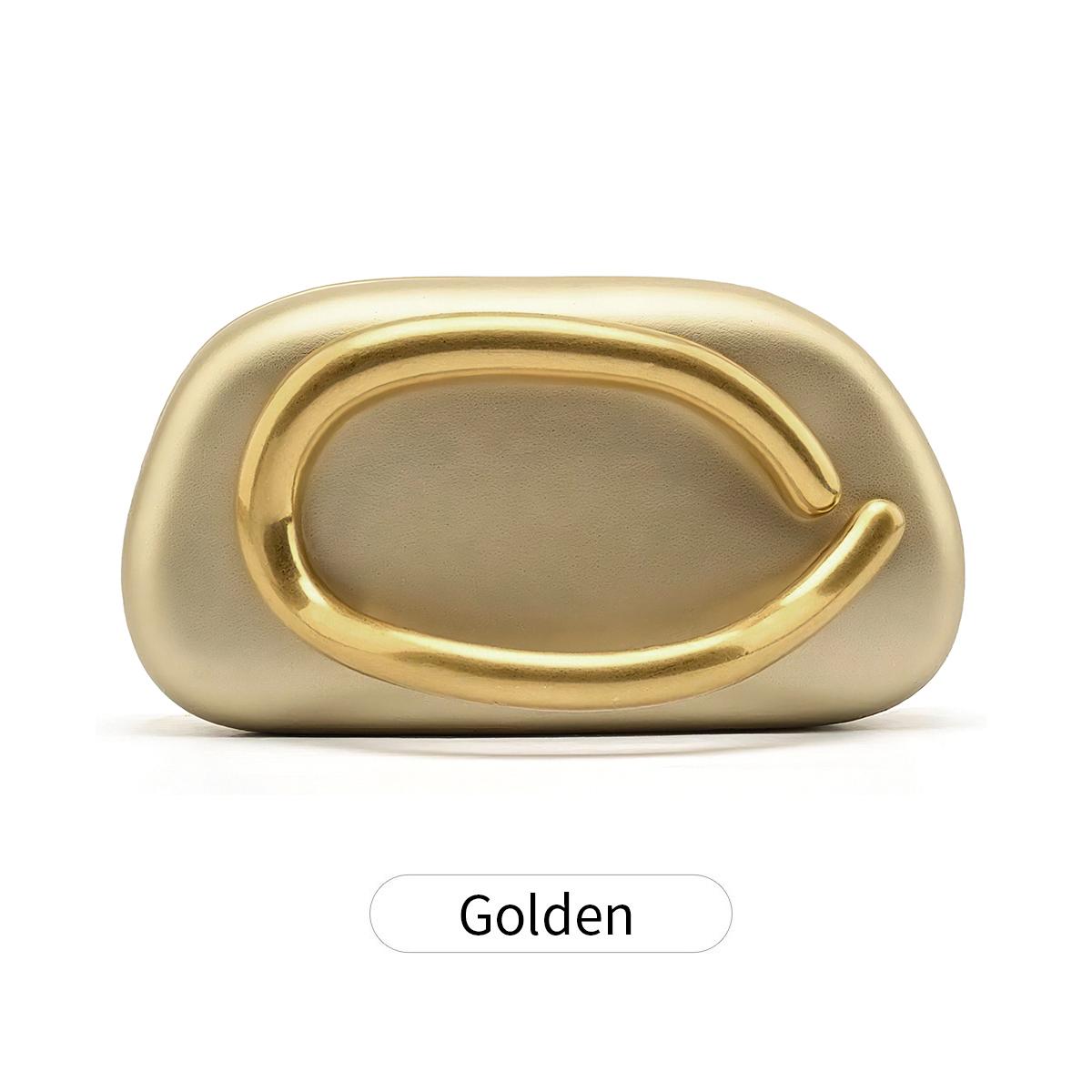 

MIYIN Gold Metal Closure Box Clutch Fashion Design Women s Dinner Wedding Party Crossbody Small Bag Classic All-match Handbag