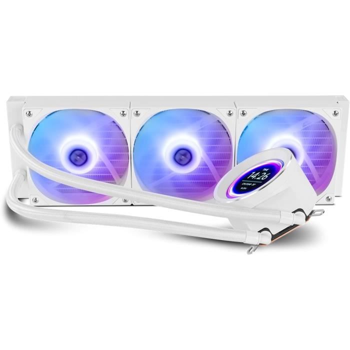 Refroidisseur Liquide ARGB - NOX - Hummer H-240 - Affichage LCD - 3 Ventilateurs 120 mm - Compatible Intel/AMD