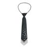 Rhinestone Pearls Tie Black Decoration Shirt Tie Temperament Hand-beaded Long Necktie  Students