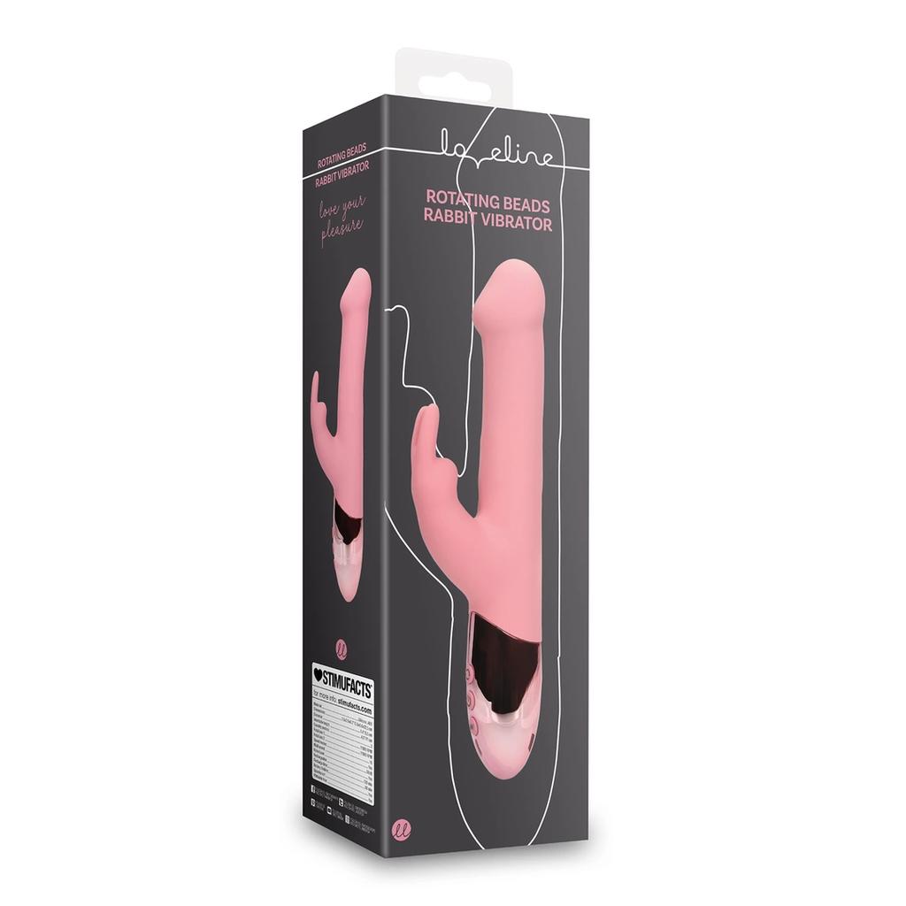 Loveline - Rotating Bead Vibrator - Pink Arabesque