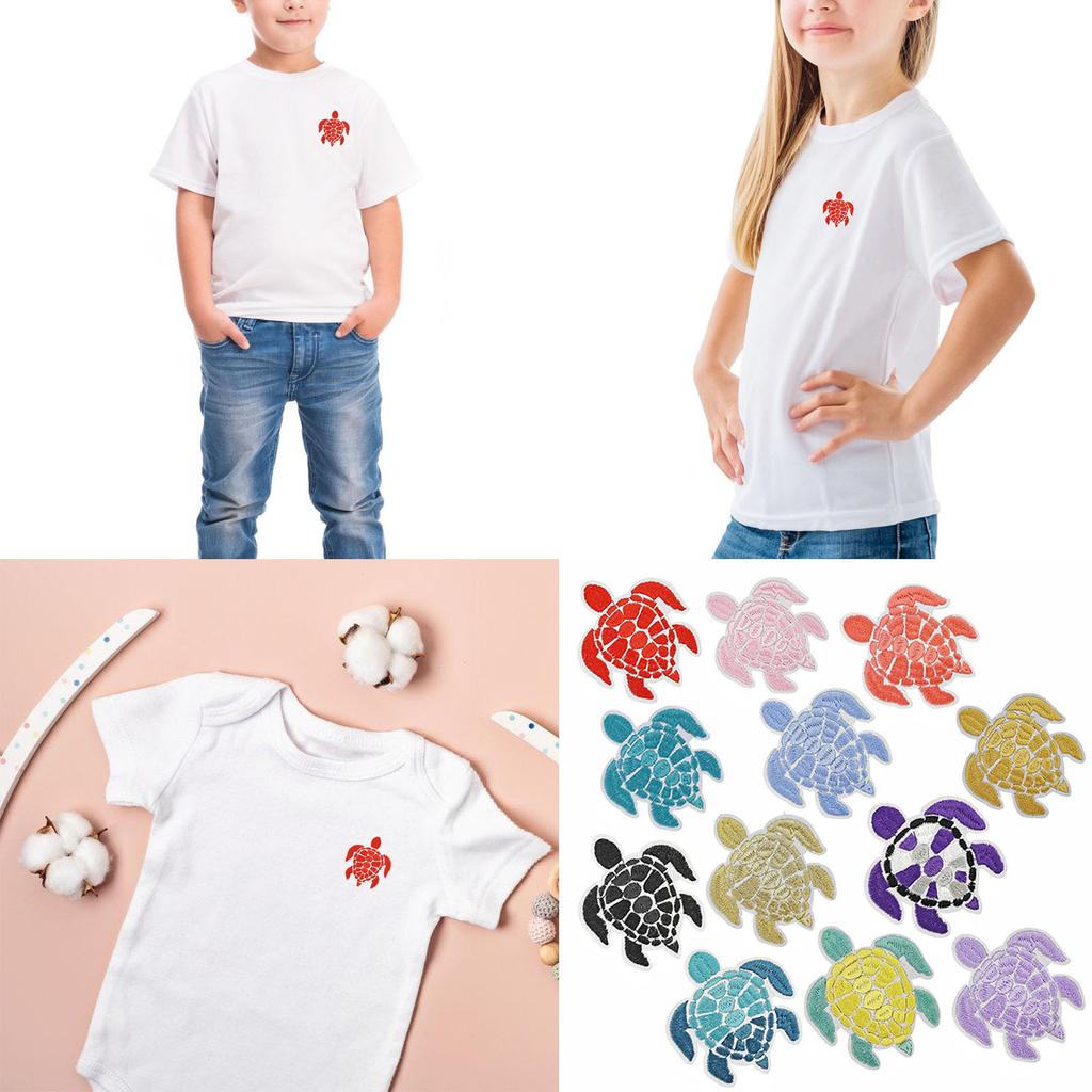 Eye-Catching Embroidered Turtle Applique for Clothes Hat Sewing Patches DIY Scarf Wedding Dress Decors Accessories