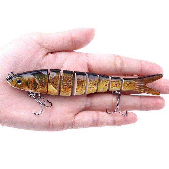 MUQZI Sports Accessory 13.7cm 27g Multi Jointed Fishing Artificial Lifelike Lure Wobbler Swim Bait