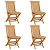 Day and Night - Day and Night Garden Chairs 4 Units with Beige Teak Wood Cushions