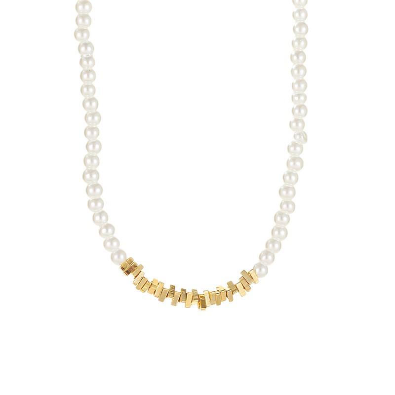 Luxurious Minimalist Pearl & Metal Choker Necklace for Women - Summer 2025 Trend