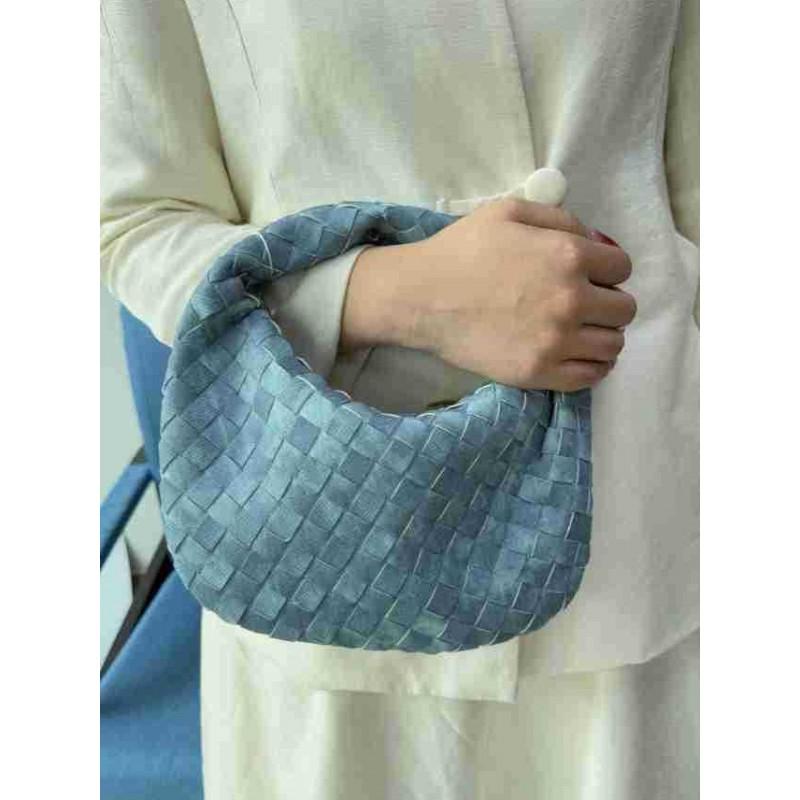 Womens Woven Mini Crossbody Bag Soft