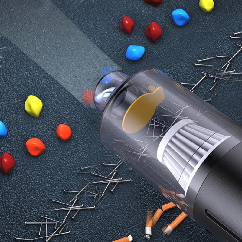 Car Wireless Vacuum Cleaner Machine Blowing Suction Powerful Portable Handheld For Home & Auto Lightweight Cordless Rechargeable