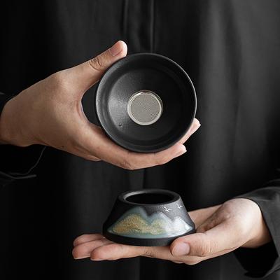 Ceramic Tea Leakage Tea Filter Yuanshan Tea Filter Kung Fu Tea Set Accessories