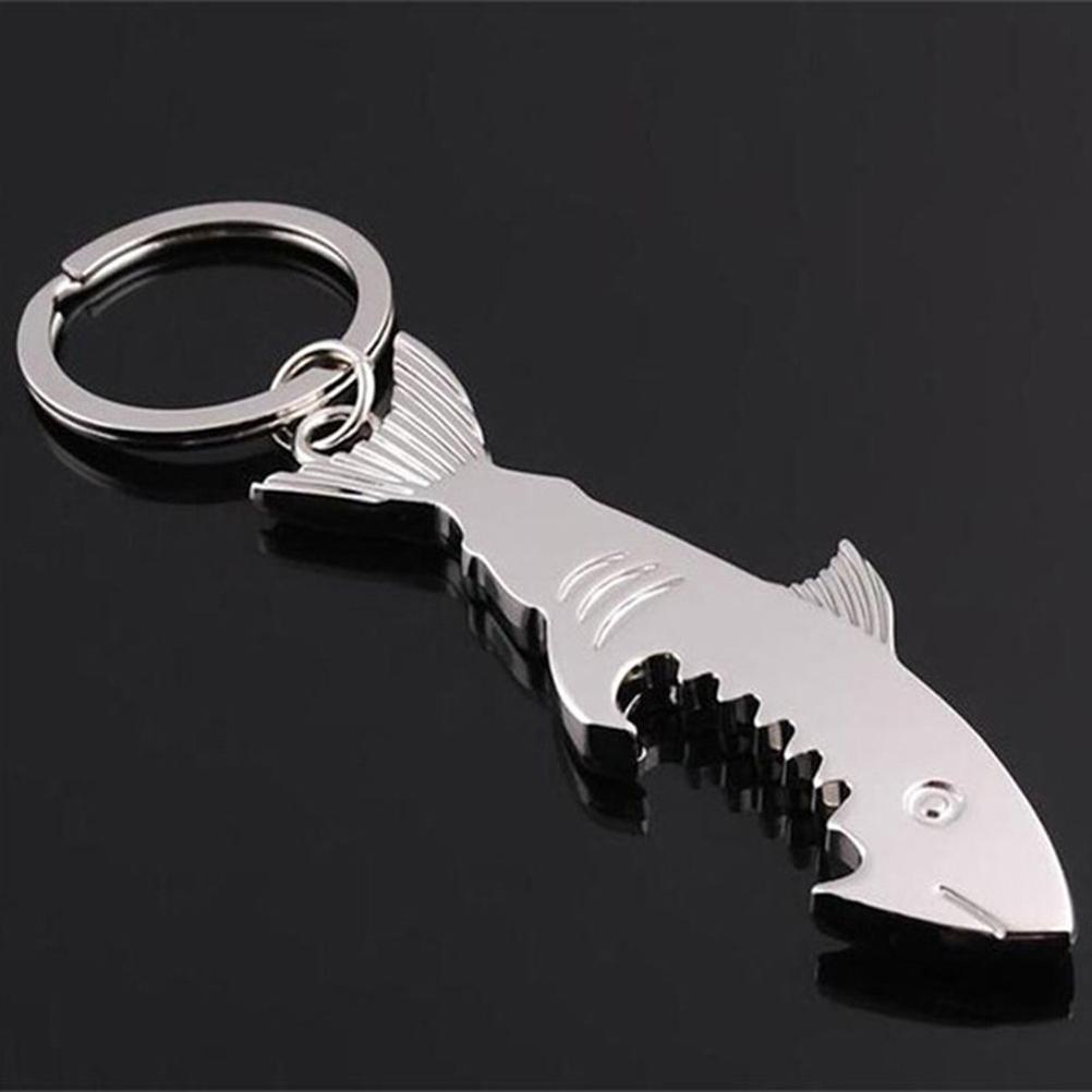Multifunctional Zinc Alloy 3 In 1 Bottle Opener Keychain Outdoor Portable Mini Wine Beer Can Opener Wood Corkscrew Kitchen Tools