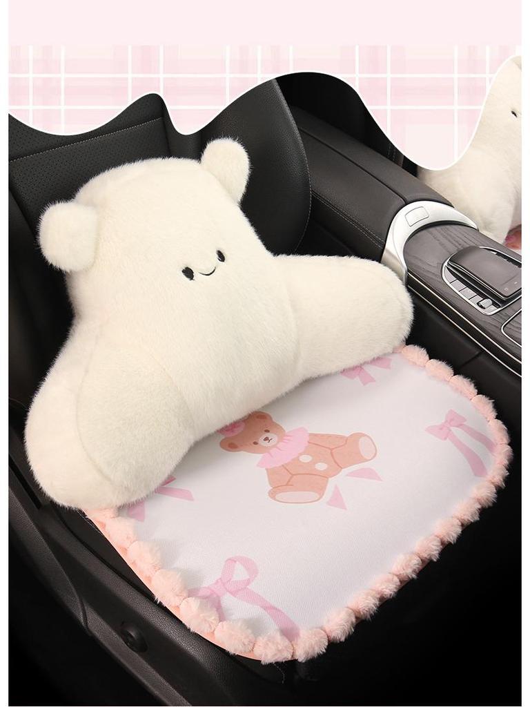 Cartoon Goddess Style Universal Car Seat Cushion for Women - All-Season, Fits BYD Dolphin, Yuan UP, Seal, Yuan Pro