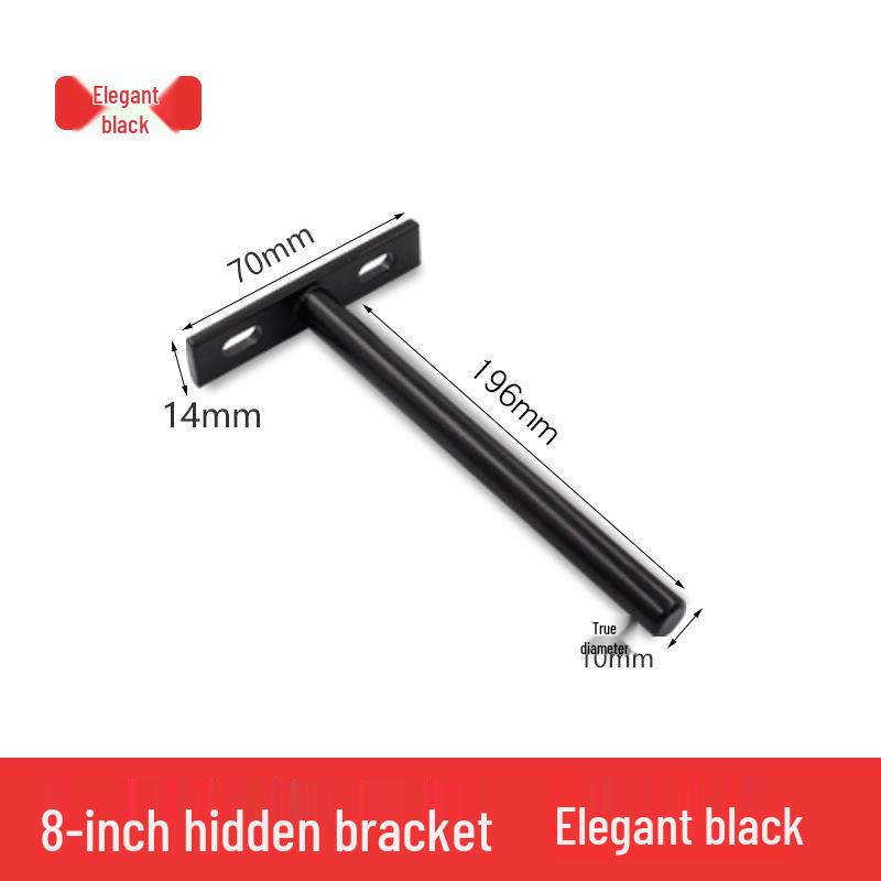 T-Shaped Hidden Shelf Brackets for Concealed Wood Board Support