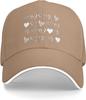 Assorted Hearts Print Baseball Cap Casual Polyester Adjustable Red Sun Protection Outdoor Baseball Hat
