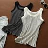 Cotton Striped Tank Top For Women Summer High Elasticity Comfortable Casual Wear
