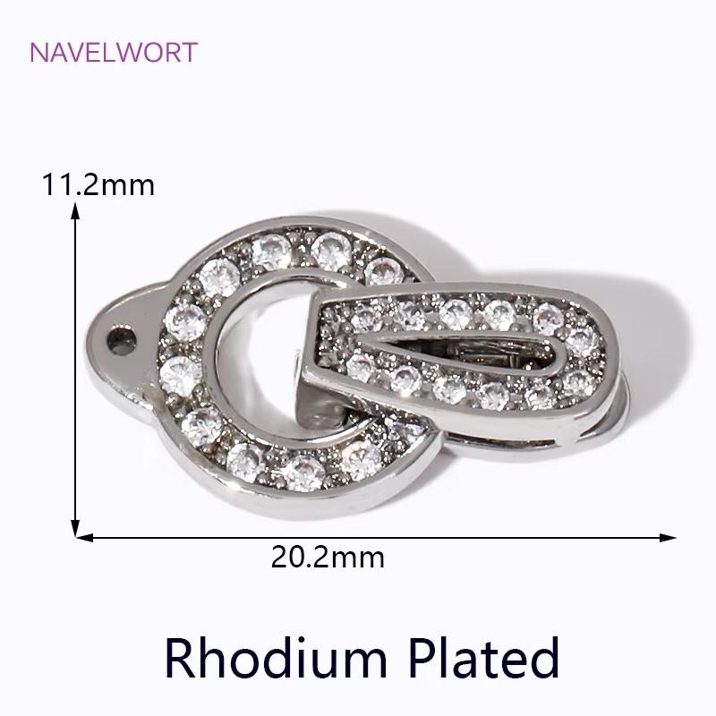 18K Gold Plated Brass Connector Clasps For Jewelry Making,Locks For Jewelry,Fasteners For Bracelets,DIY Jewelry Accessories