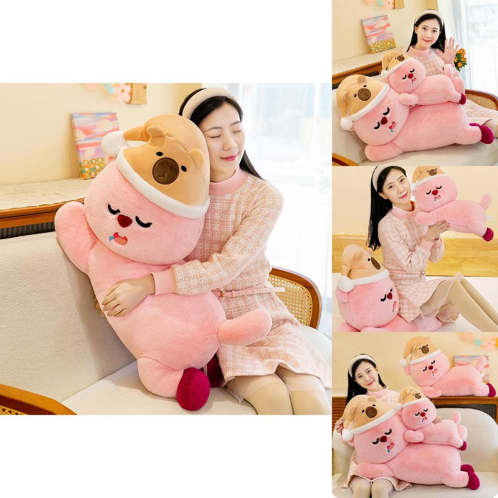 Adorable Capybara Plush Sleep Hat Lovable Rubi Doll Unique Plush Pillow Gift For Girls