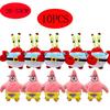 5-10 Pcs Cute Cartoon Sea Creature Plush Toy Set Including Spongebob Patrick Squidward Mr Krabs Gary Birthday Gift