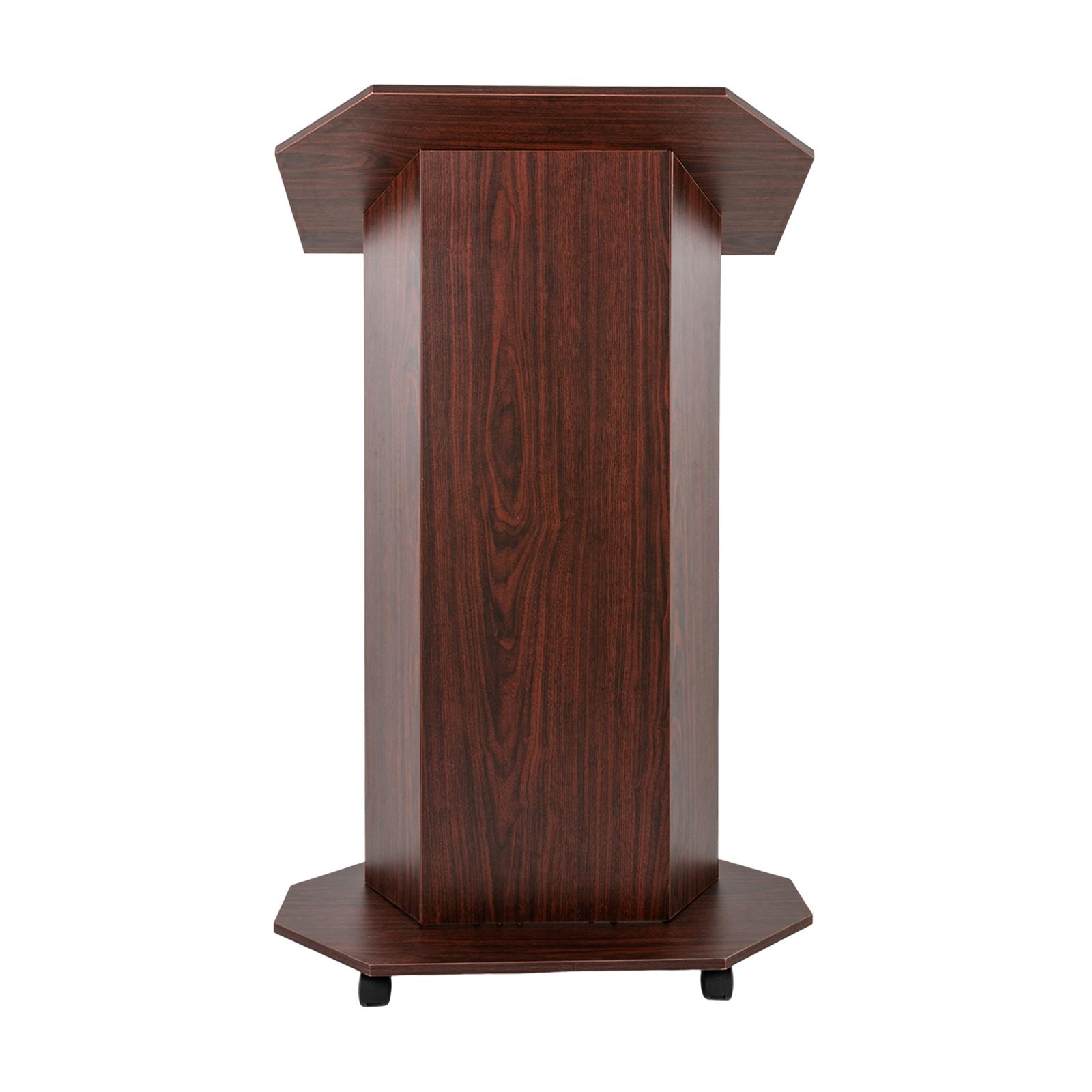 

Rectangular Brown Conference Presentation Stand, Presentation Standing for Classroom, Desk for Classroom Church ,Schools коричневий