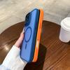 Orange Magnetic Matte Translucent Armor Shockproof Case For iPhone 16 Pro15 14 13 12 ProMax PLus Magsafe Wireless Charge Cover