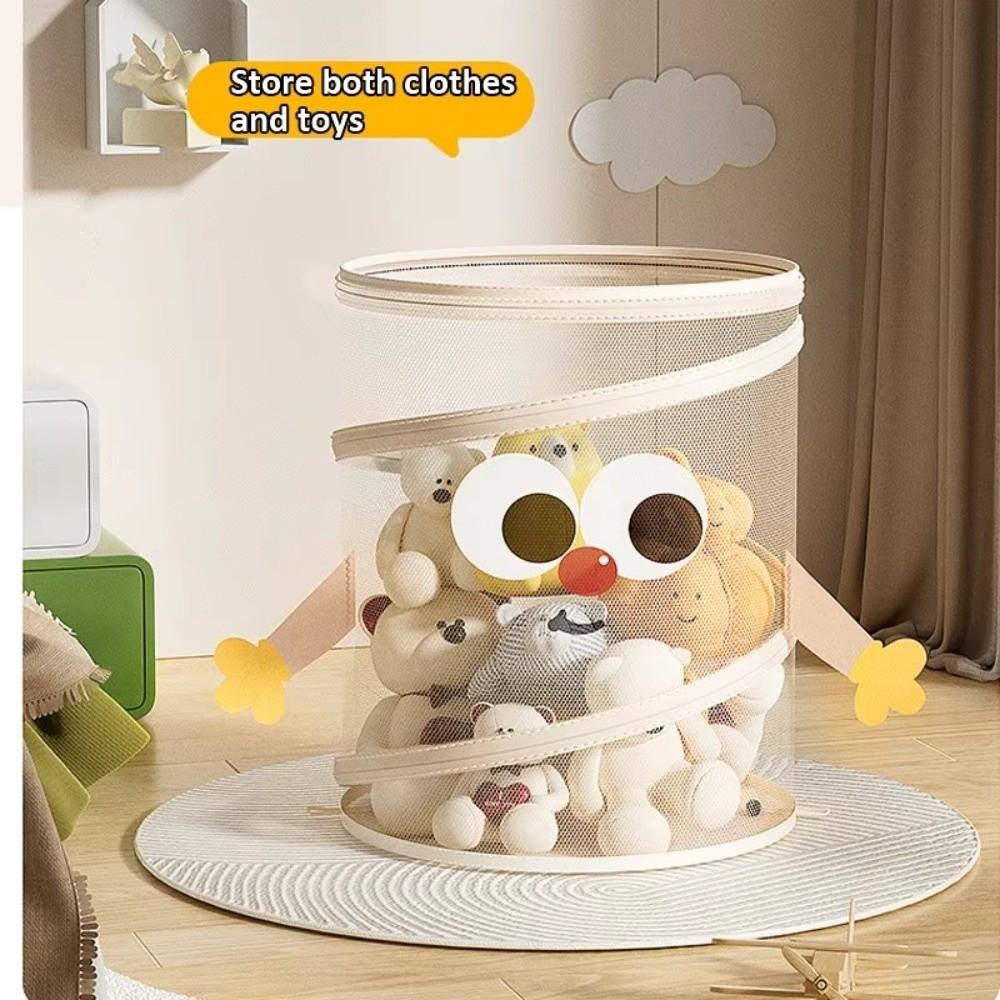 Multifunctional Dirty Clothes Storage Organizer With Lid Toys Storage Basket