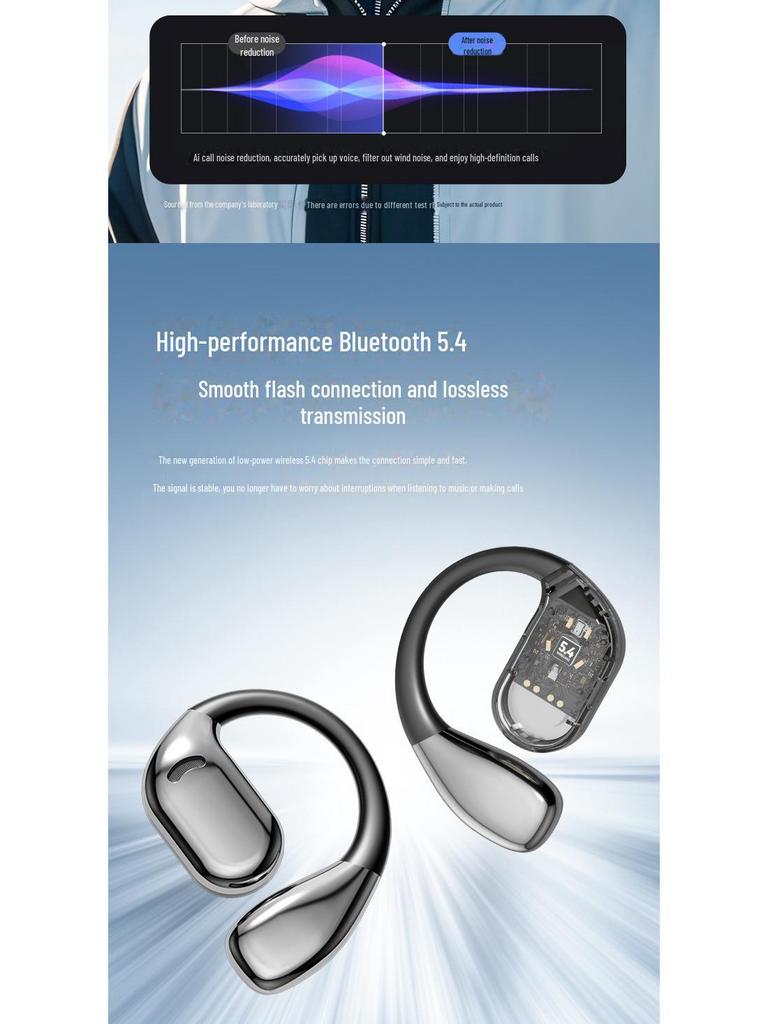 OWS M75 Ear-Hook Bluetooth Headset with Noise Reduction