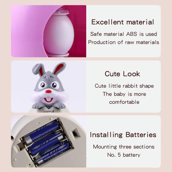 Egg Painting Machine Kit Bunny Spinner with 8 Colorful Markers And 3 Plastic Eggs Easter Egg Decorator Set for DIY Painting Easter Eggs