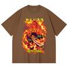 230 Gsm 100% Cotton Demon Slayer V107 Tanjiro Print Unisex Heavy Cotton T Shirt