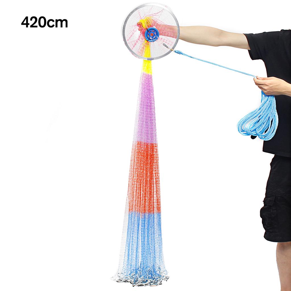 Buy Easy Throw Cast Net Fishing Network Diameter 300Cm540Cm American Style Fishing Net Small