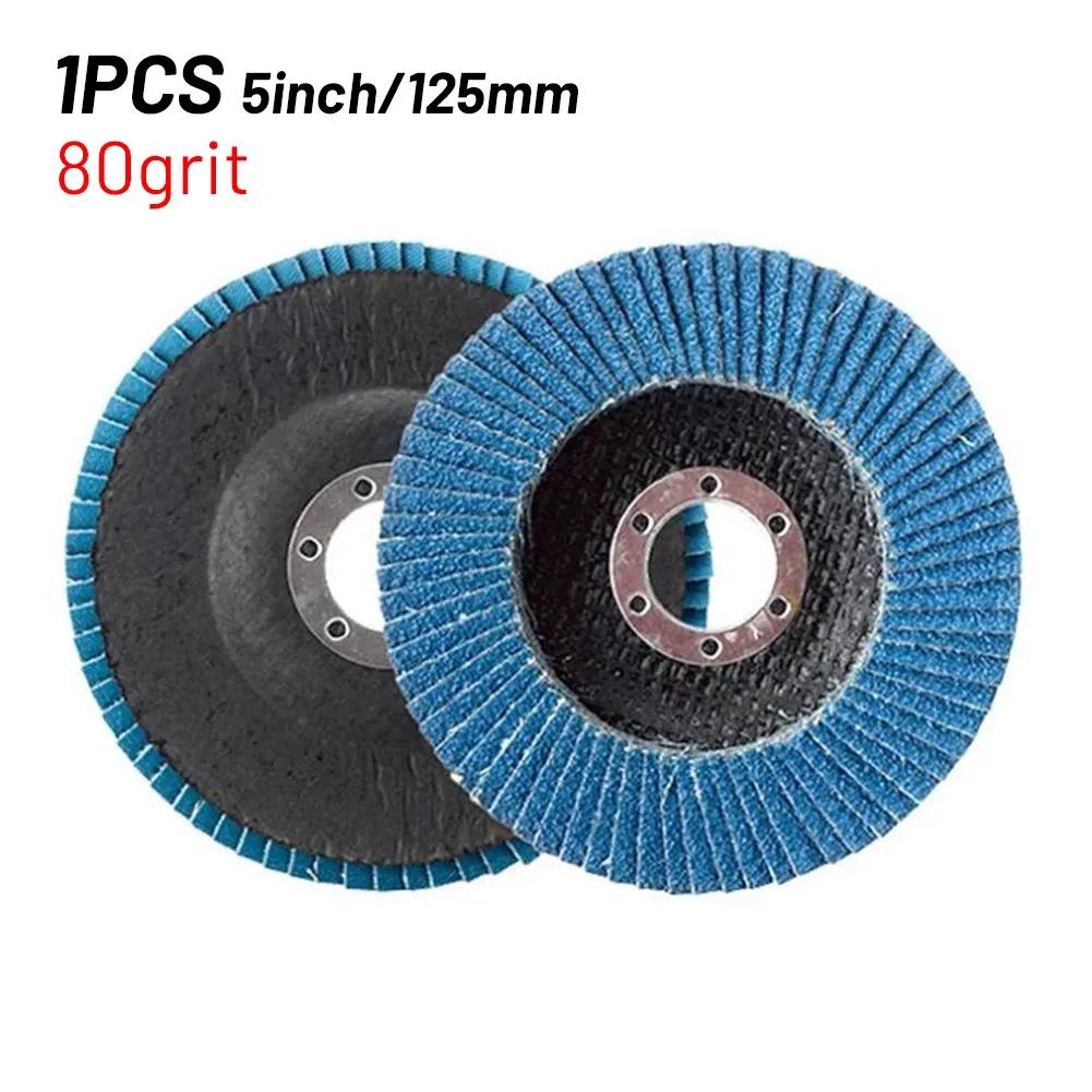 5'' 125mm Metal Sanding Flap Discs Grinding Wheels Wood Cutting 40/ 60/80/120grit For Angle Grinder Sanding Polishing Tool Acces