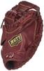 ZETT Soft Steer Baseball Bordeaux Brown BRCB35512 Catcher's Mitt, (4000), Right-Handed Throw,