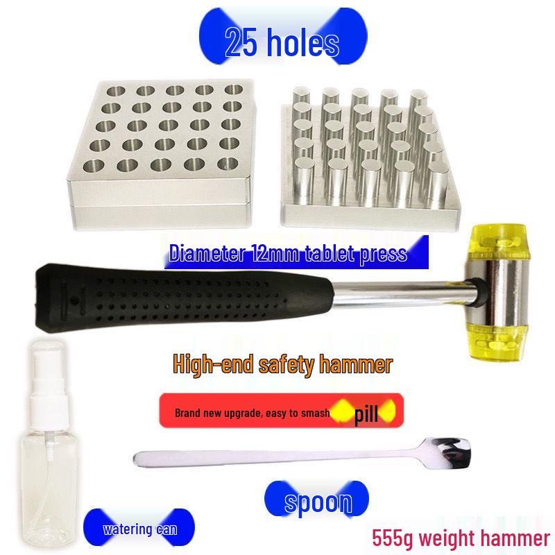 Ręczna prasa do tabletek do medycyny chińskiej i zachodniej, forma na proszek Sanqi, 10 mm