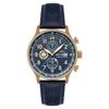 AVI-8 Hawker Hurricane Classic Chronograph Watch 43.5mm Stainless Steel Case Tachymeter Date Mineral Glass 5 ATM Water Resistant 22mm Leather Strap