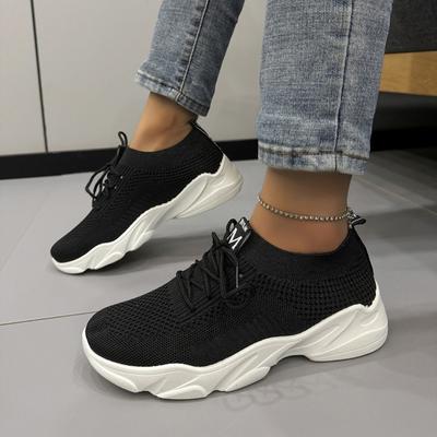 Shoes for Women 2024 Fashion Mesh Women's Vulcanize Shoes Breathable Women Sneakers Low Heel Lace Up Outdoor Ladies Casual Shoes