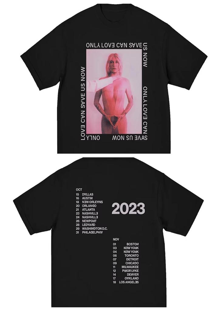 Cantante Kesha boy Crazy Tits Out Tour Stampa T Shirt Unisex Abbigliamento Donna Cotone T-shirt Moda Hip Hop 2026 Estate Nuova T-shirt