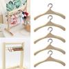 5pcs 1:12 Dollhouse Miniature Wood Clothes Hanger Model Coat Hanger Pretend Play Furniture Decoration DIY Accessories