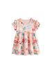 Malwee Girls' Summer Princess Dress - Cute Round Neck, Short Sleeve, European & American Style