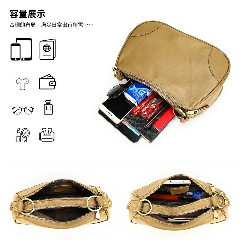 Full-Grain Underarm Hobo Bag - Elevated Sophisticati Crossbody for Women, Cvertible Shoulder Sling Handbag 24hr Carryall