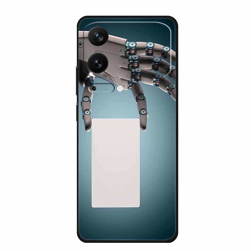 For Xiaomi 17 Pro 2025 Phone Case Fashion Flowers Black Silicone TPU Soft Coque For Xiaomi Mi 17 Pro Max Back Cover Case Shell