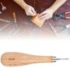 Rhombus Awl Steel Cone Punching Leather Tool Beech Handle Diamond Point Awl   less than br more than