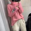 Pullover Sweater Autumn And Winter 2022 Vertical High Neck Sweater Women Loose Slouchy Pullover Solid Knitted Sweater Pullover