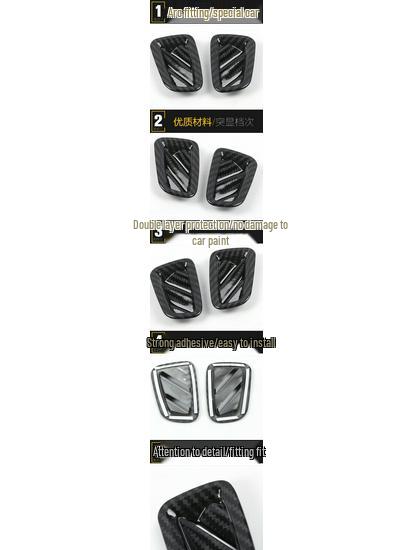Compatible GS4 PLUS Small Vent Decoration Frame & Dashboard Air Vent Sequin Stickers