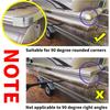 NEW-Aluminum For 90 Degree Rounded Corner Boat Deck Corner Bumper Pontoon Corner Caps