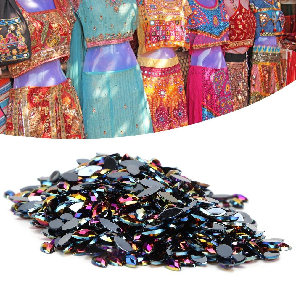 1000PCS Flatback Flatback Rhinestones AB Acrylic Rhinestones Craft Rhinestones  Crafts DIY
