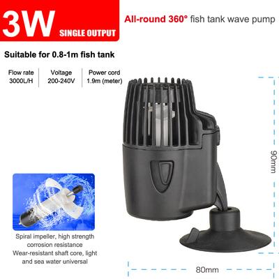 Hot Single Head Wavemaker Water Pump For Aquarium Fish Tank Submersible Aerobic Pump 3W Water Circulation Pump Flow Surf Pump