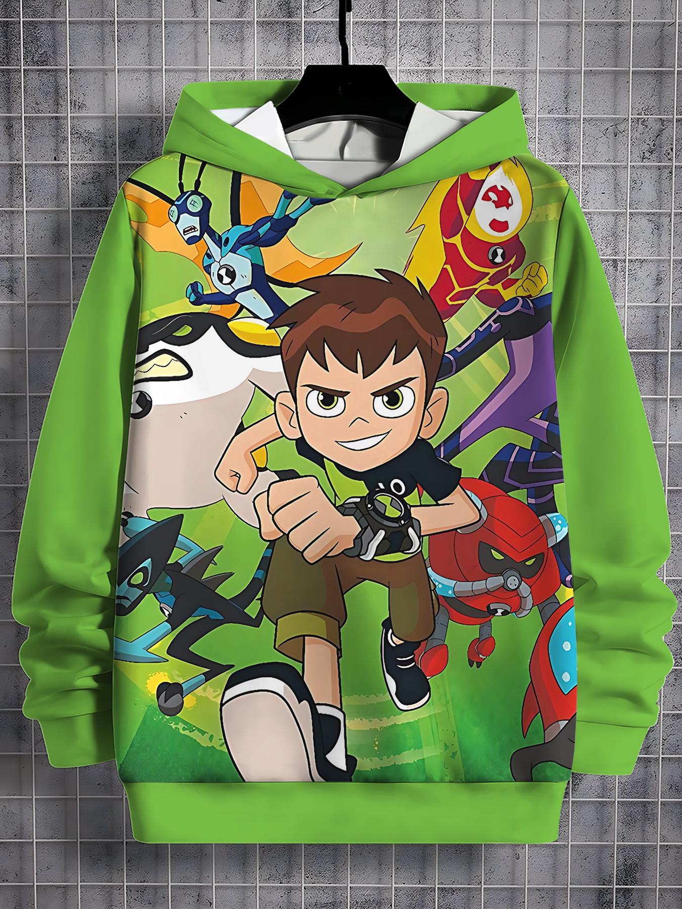 

Ben 10 3D Друк Всі Сезони Дитячий Повсякденний Світшот Крутий Пуловер Топи Унісекс Одяг Хлопчик Дівчинка Худі 120