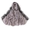 Lightweight Long Scarf Solid Color Women's Headscarf Fashion Hijab  for Spring and Summer