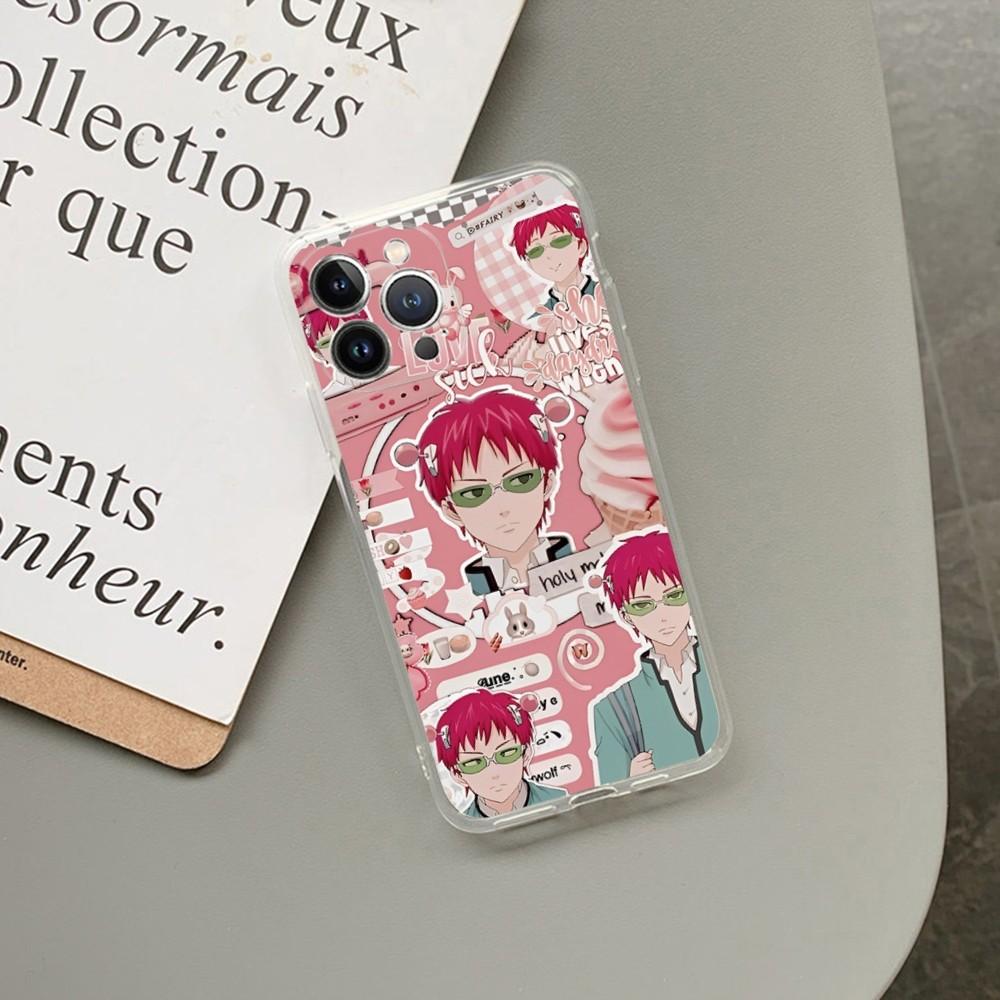 Das Katastrophale Leben des Saiki K Handyhülle Für iPhone 13 14 Pro Max XS XR 12 11 Pro 13 Mini 6 7 8 Plus Transparente Rückseite Capa
