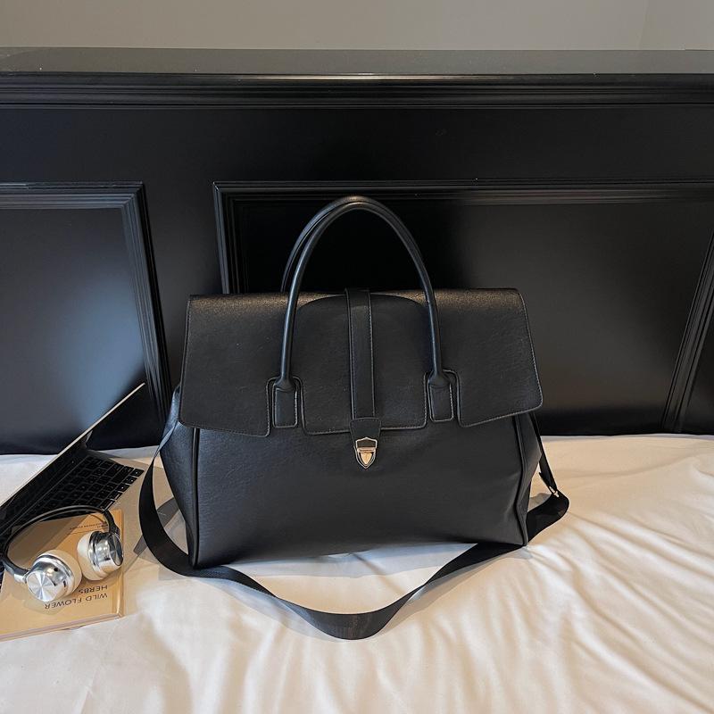 

New high-end messenger bag women s hand-held tote bag commuter briefcase messenger bag чёрный