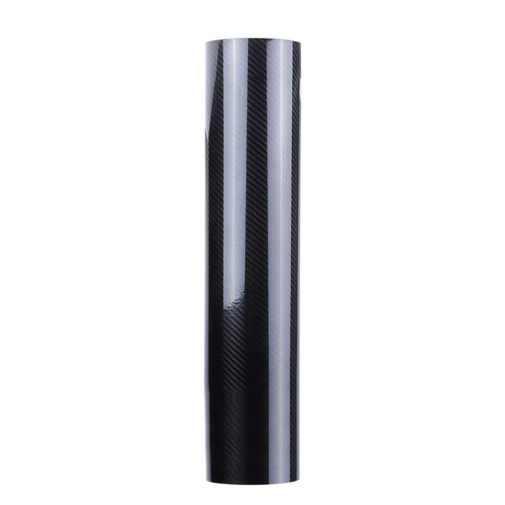 Car Interior Exterior Self adhesive Decor Stickers Film Wraps Carbon Fiber Black Waterproof