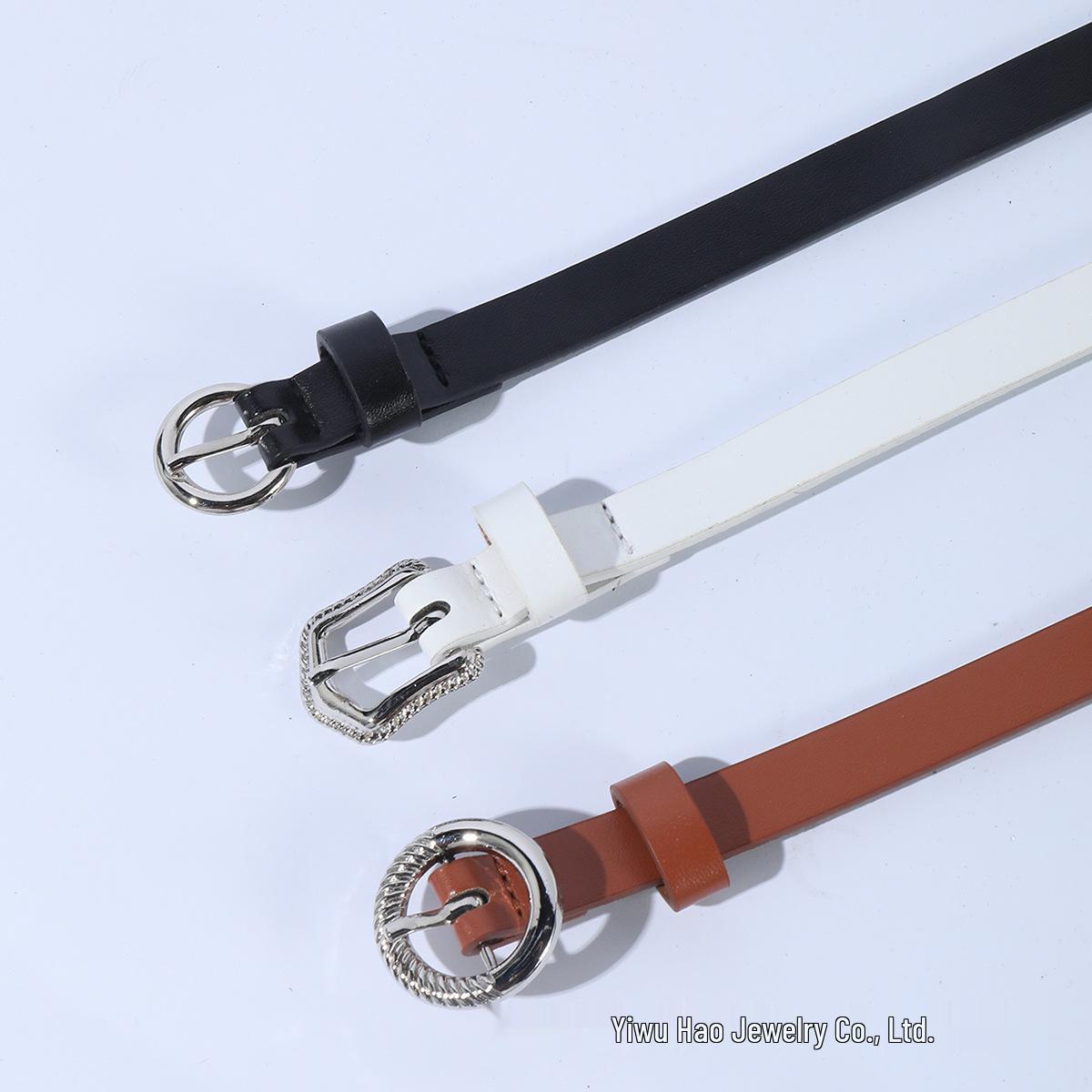 

Модные студенческие джинсы в корейском стиле со стильным ремнем и комплектом платья