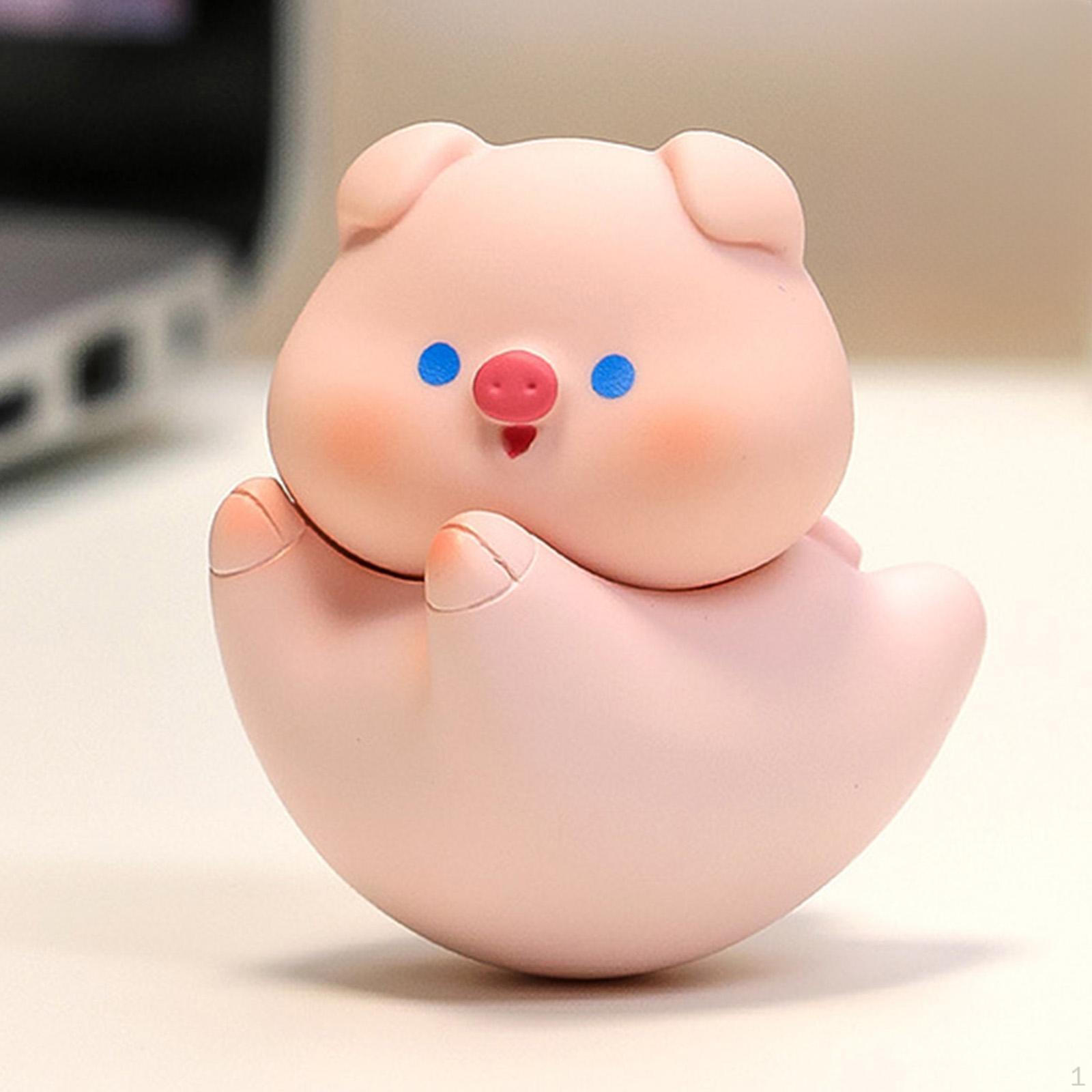

Игрушка для снятия давления в форме животного, кукла из смолы, милая качающаяся игрушка для снятия давления на день рождения Pink