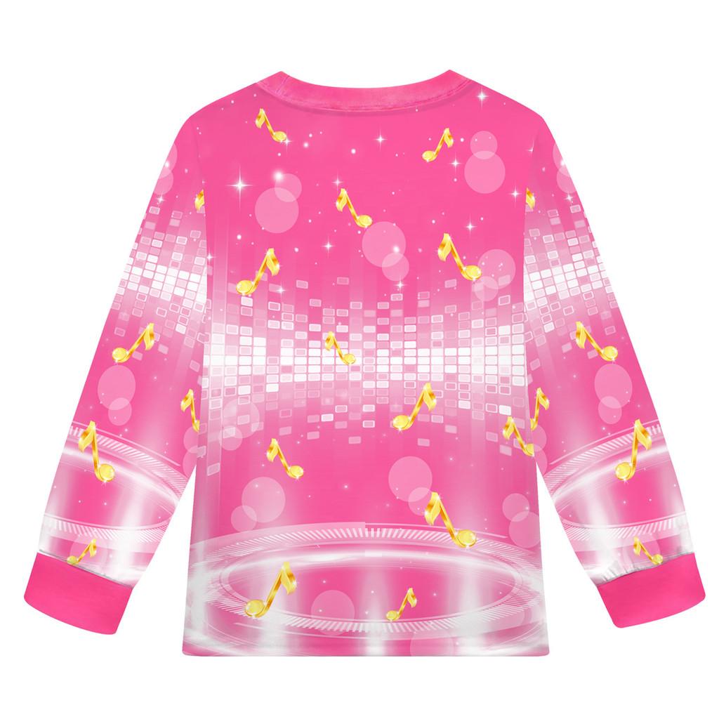 19768 Ensemble Pyjama Vêtements de Nuit Filles Enfants Lily Lovebraids Impression Manches Longues Haut Pantalon
